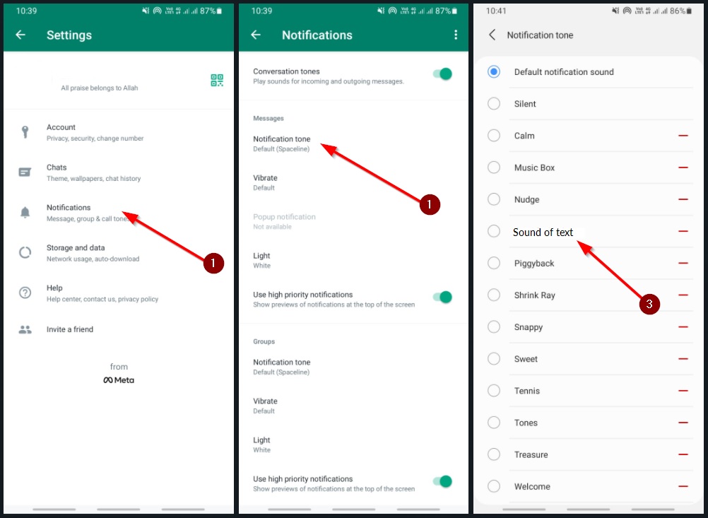 Cara Ubah Notifikasi Whatsapp Dengan Nada Dering Oppo