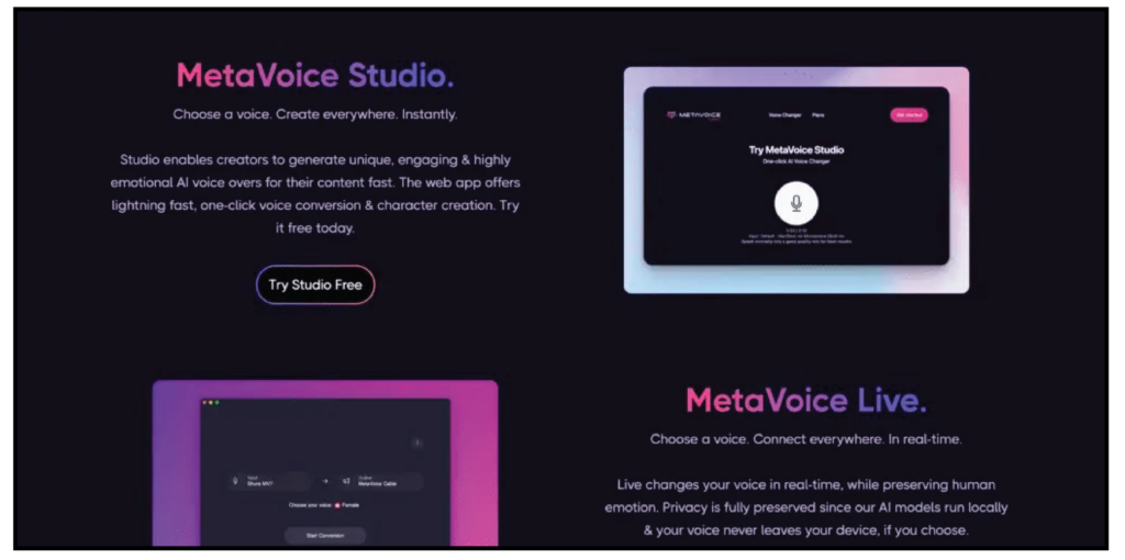 Meta Voice Studio