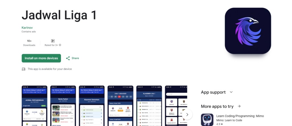 Aplikasi Jadwal Liga 1