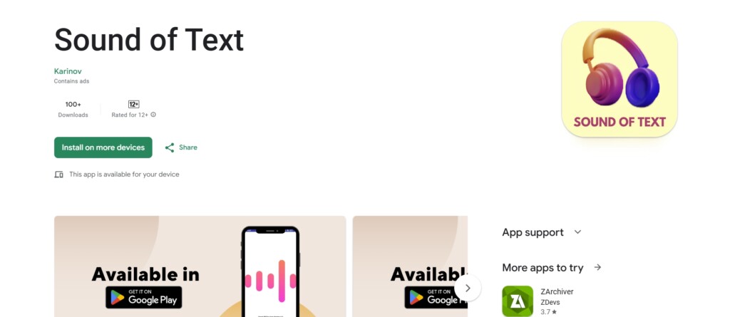 Aplikasi Sound Of Text